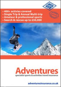 Adventures Winter Sports Themed Brochure