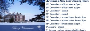 P J Hayman Merry Christmas - Opening Hours