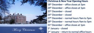 P J Hayman Merry Christmas - Opening Hours