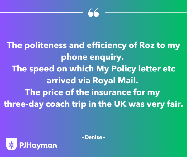 P J Hayman positive review