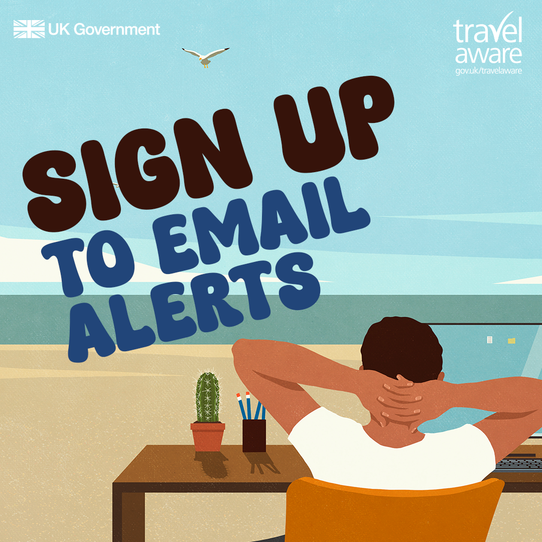 sign up to travel advice email alerts before booking a gap year in Australia 
