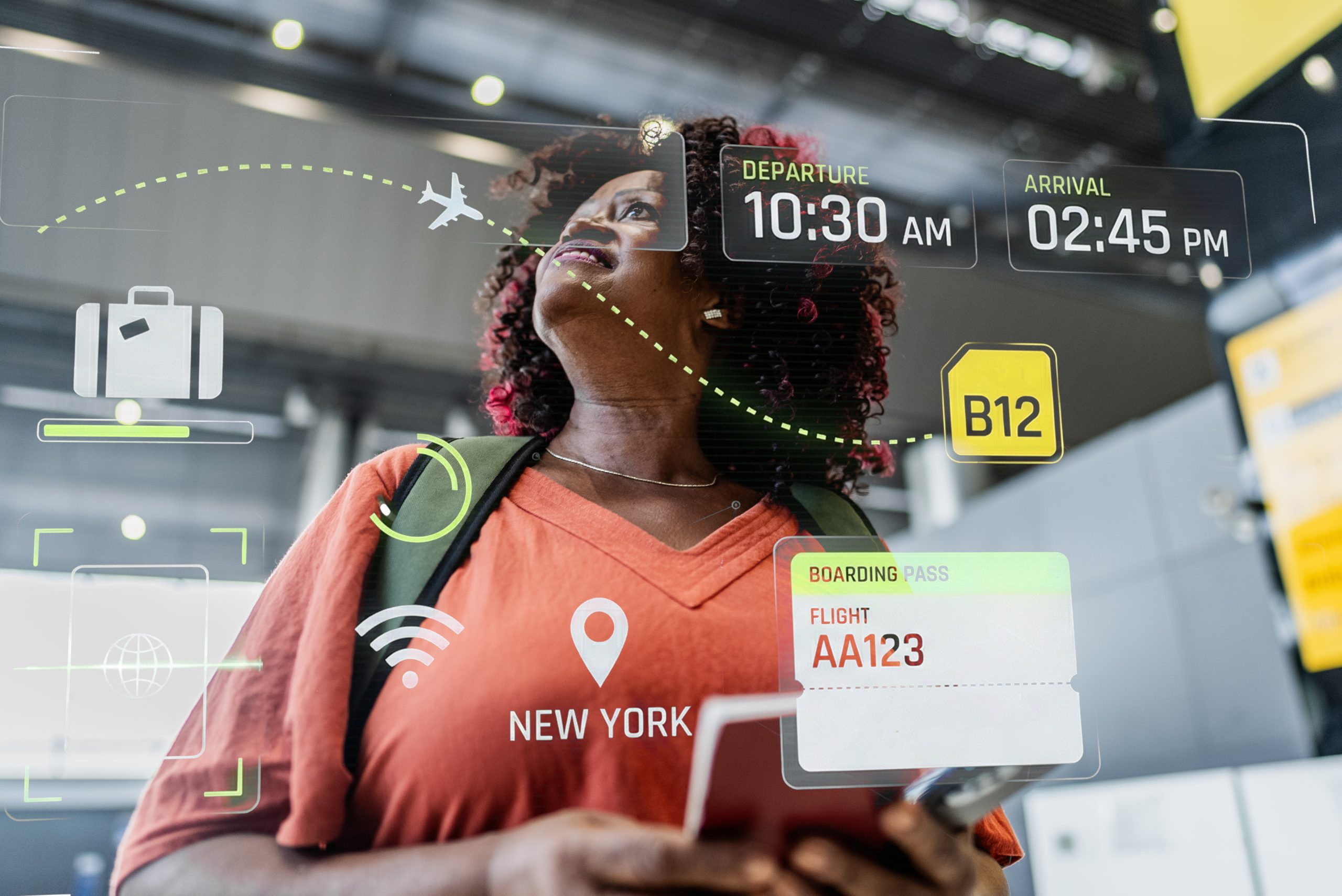 Ai helping a traveller on her gap year